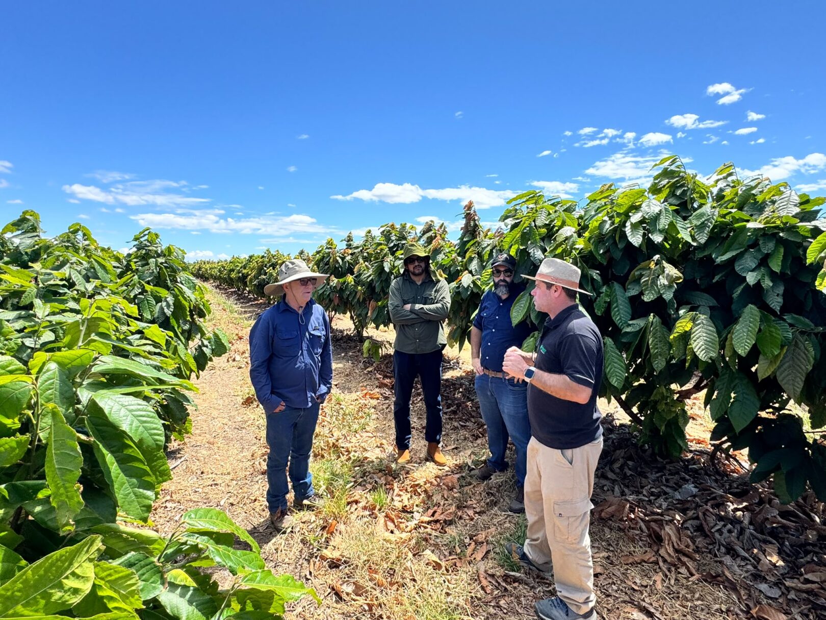 Professor Dario Ahnert, cacao expert, visits Peirot.